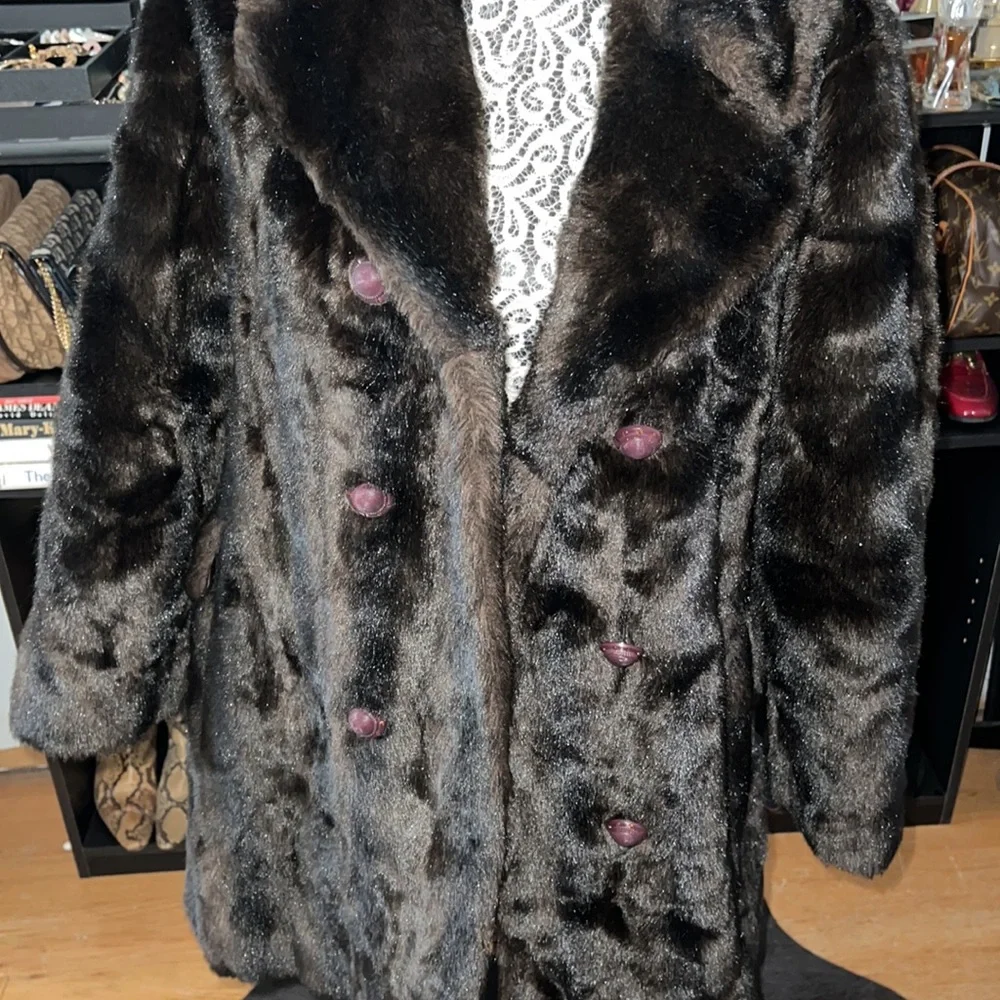 Vintage 1960’s Robert Meshekoff Original Brown Fur Teddy Coat